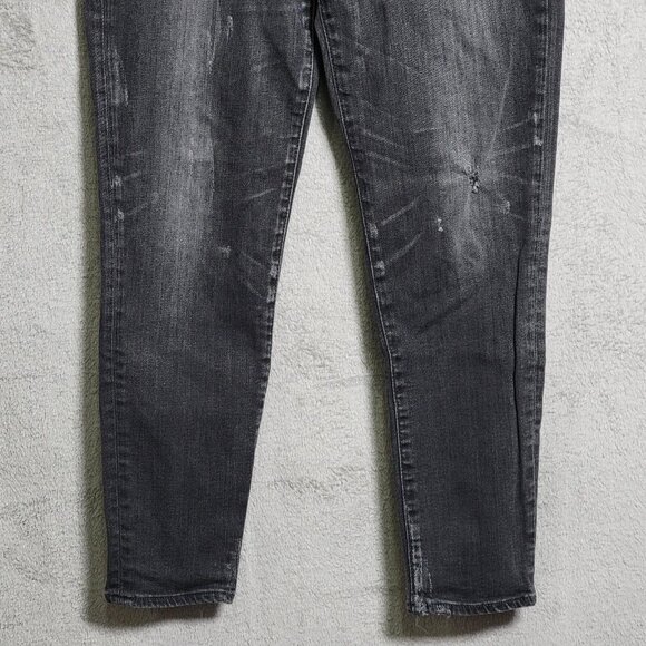 Moussy Vintage Jeans Womens 29 Gray Skinny Distressed Frayed Hem Made in Japan - Picture 3 of 16